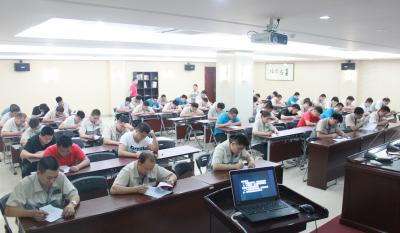 长卷卷云日边来 执笔淡然慷而慨 ——记合肥好博体育杰出班组长学习考核
